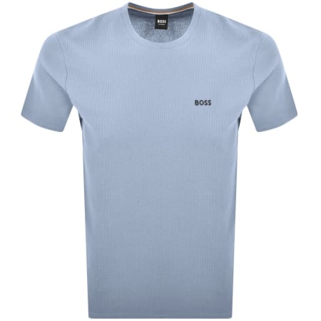 Product Image for BOSS Waffle T Shirt Blue