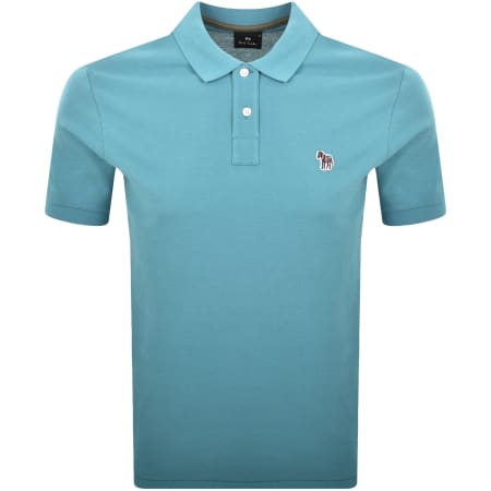 Product Image for Paul Smith Logo Badge Polo T Shirt Blue