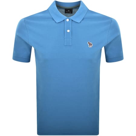 Product Image for Paul Smith Logo Badge Polo T Shirt Blue