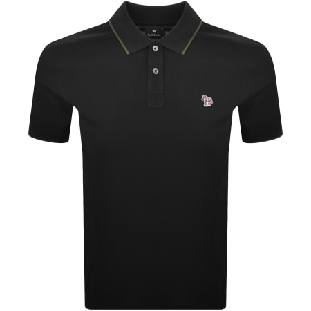 Product Image for Paul Smith Logo Badge Polo T Shirt Black