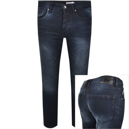 Product Image for Money Ape Embossed Dark Wash Jeans Blue