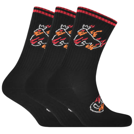 Product Image for Money 3 Pack Flaming Ape Sport Socks Black