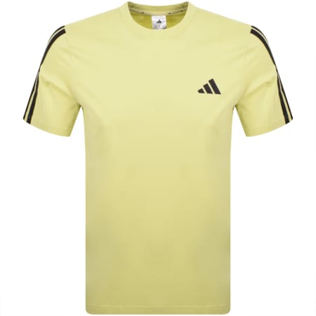 Product Image for adidas Sportswear 3 Stripes T Shirt Yellow