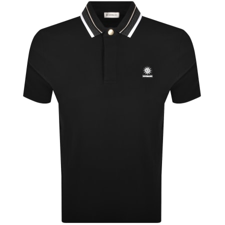 Product Image for Sandbanks Snap Collar Polo T Shirt Black