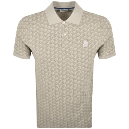 Product Image for Sandbanks Jacquard Polo T Shirt Beige