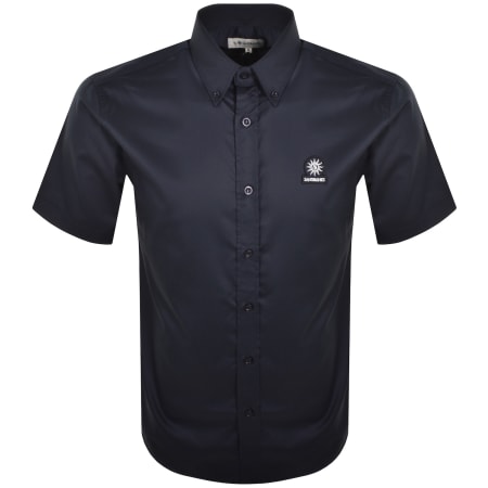 Product Image for Sandbanks Short Sleeve Logo Shirt Navy