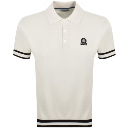 Product Image for Sandbanks Stripe Hem Polo T Shirt Ecru
