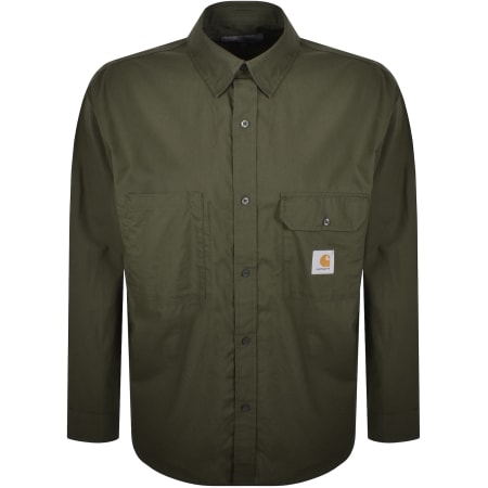 Product Image for Carhartt WIP Irwin Long Sleeve Shirt Turtle Green