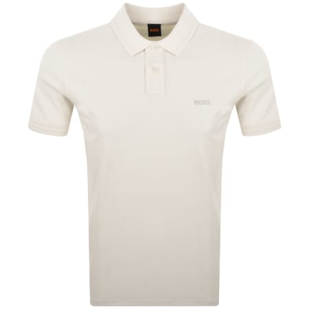 Product Image for BOSS Pe Interlock Polo T Shirt Pale Yellow