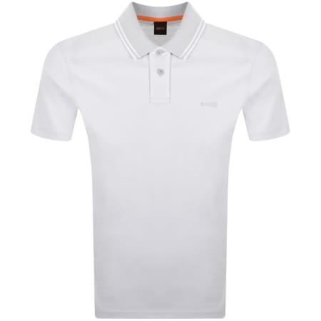 Product Image for BOSS Oxford New Polo T Shirt Light Grey