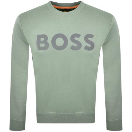 Product Image for BOSS We Basic Crew Neck Sweatshirt Green