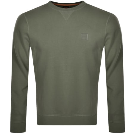 Product Image for BOSS Westart 1 Sweatshirt Open Green