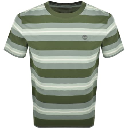 Product Image for Timberland Striped T Shirt Leaf Green