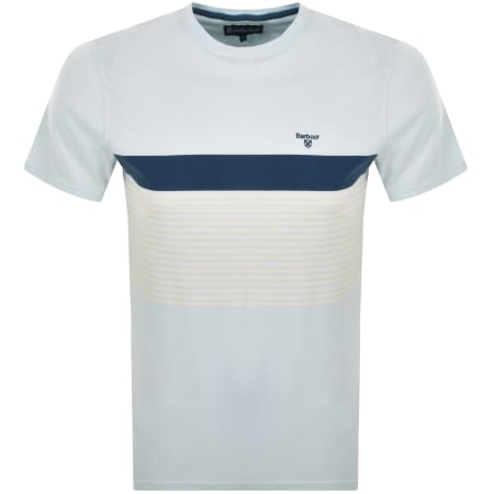Product Image for Barbour Braeside Striped T Shirt Bleached Blue