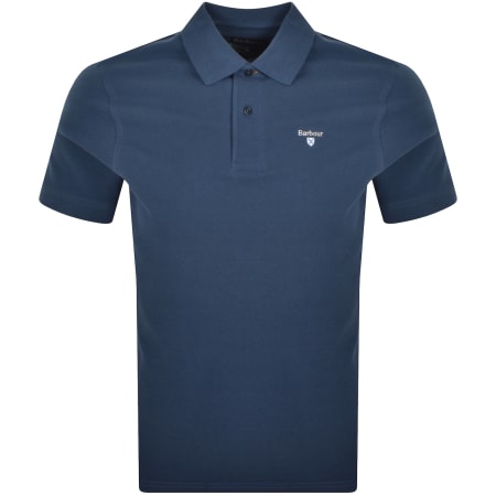 Product Image for Barbour Sports Polo T Shirt Dark Denim