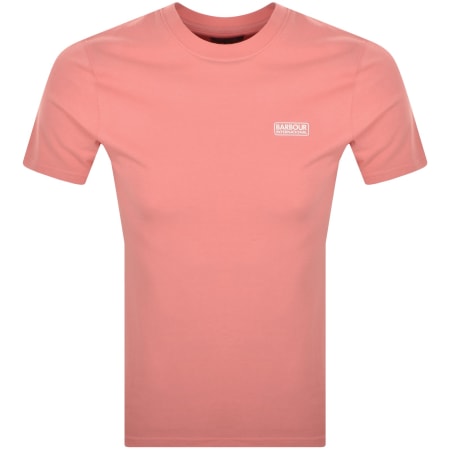 Product Image for Barbour International Small Logo T Shirt Pink