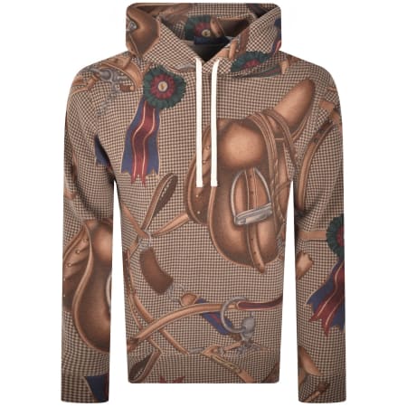 Product Image for Ralph Lauren Equestrian Print Hoodie Brown