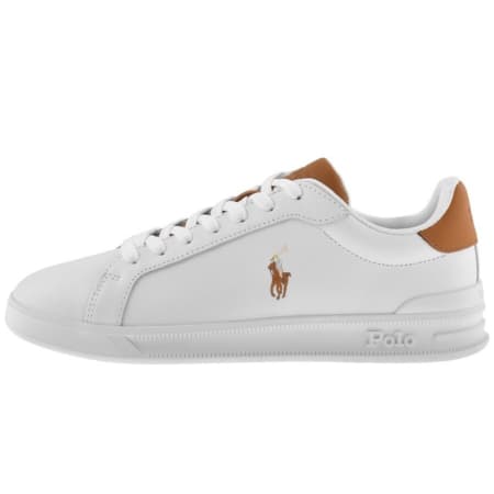 Product Image for Ralph Lauren Heritage Court Trainers White