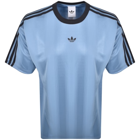 Product Image for adidas Originals Jacquard Jersey T Shirt Blue