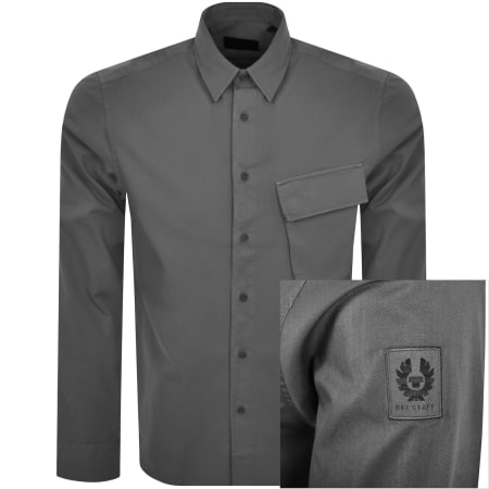 Product Image for Belstaff Scale Long Sleeved Shirt Grey