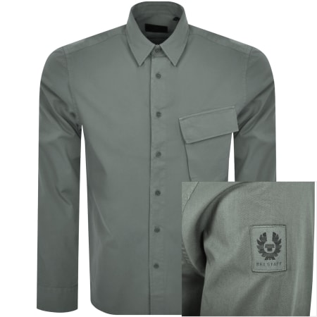 Product Image for Belstaff Scale Long Sleeved Shirt Green