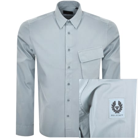 Product Image for Belstaff Scale Long Sleeved Shirt Blue