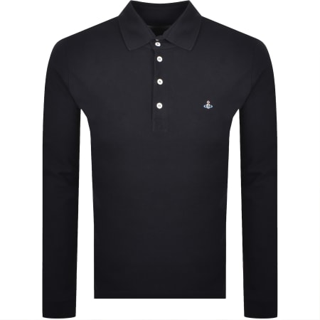 Product Image for Vivienne Westwood Long Sleeve Polo Navy