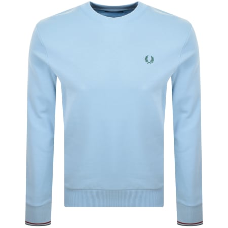 Product Image for Fred Perry Crew Neck Sweatshirt Track Blue