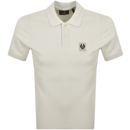 Product Image for Belstaff Short Sleeve Polo T Shirt Silver Birch