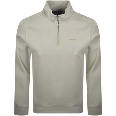 Product Image for Belstaff Alloy Quarter Zip Sweatshirt Grey