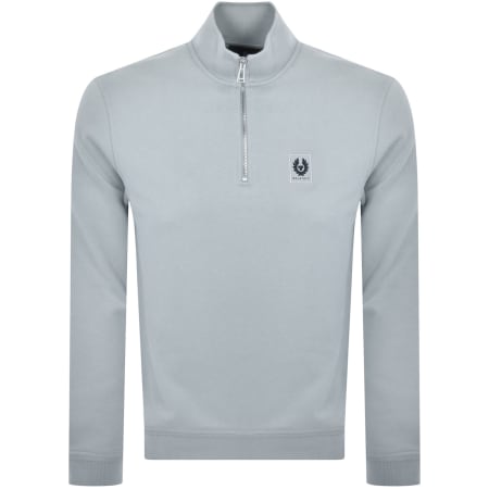 Product Image for Belstaff Quarter Zip Sweatshirt Blue