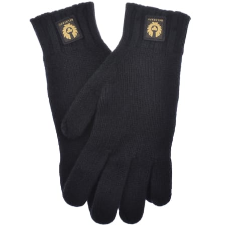 Product Image for Belstaff Lambswool Watch Gloves Navy