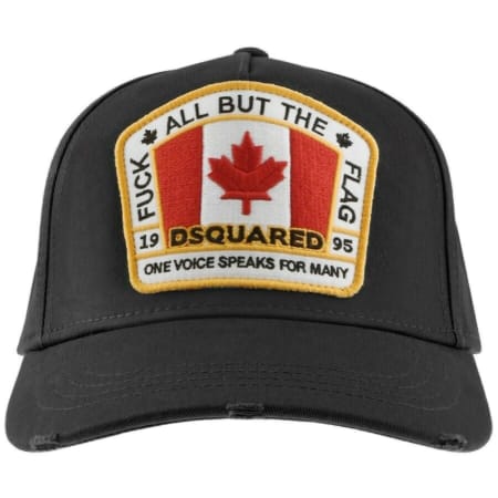 Product Image for DSQUARED2 Canada Patch Baseball Cap Black