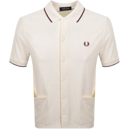 Product Image for Fred Perry Button Through Polo Shirt Ecru
