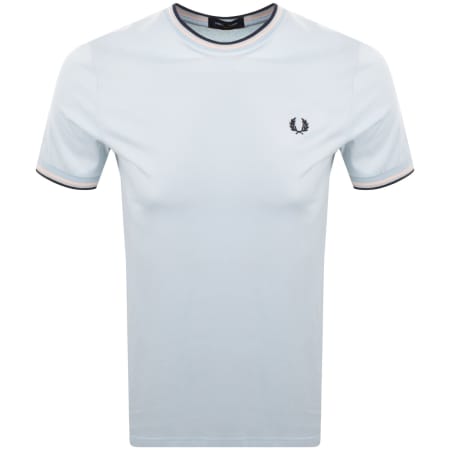 Product Image for Fred Perry Twin Tipped T Shirt Light Ice Blue