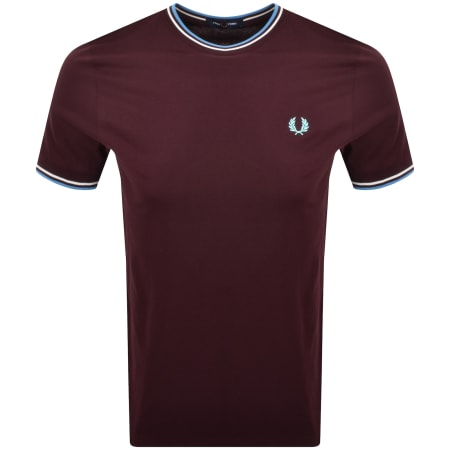 Product Image for Fred Perry Twin Tipped T Shirt Oxblood