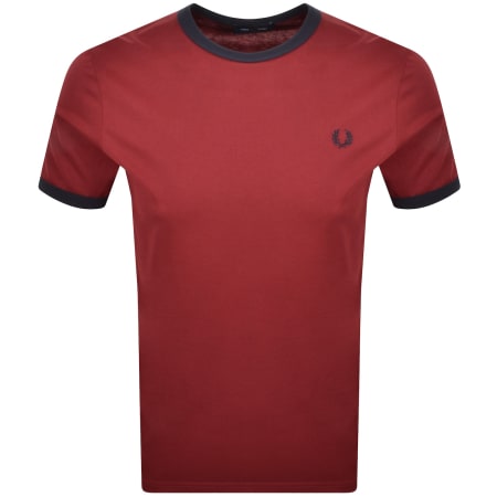 Product Image for Fred Perry Ringer T Shirt Burnt Red