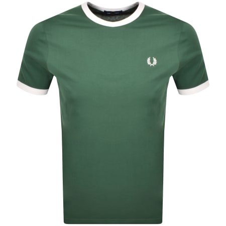 Product Image for Fred Perry Ringer T Shirt Sport Green
