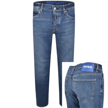 Product Image for HUGO Blue Brody Jeans Mid Wash Blue