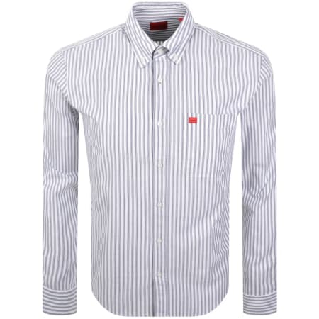 Product Image for HUGO Long Sleeved Evito Shirt White