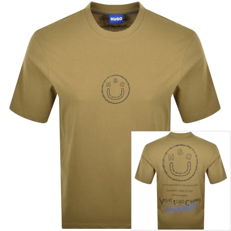 Product Image for HUGO Blue Nylix T Shirt Khaki
