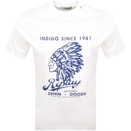 Product Image for Replay Logo T Shirt White