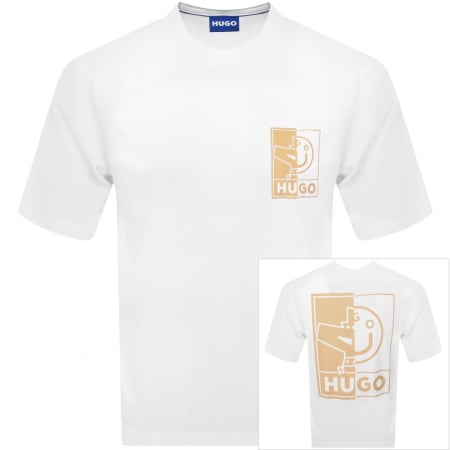 Product Image for HUGO Blue Nedix T Shirt White