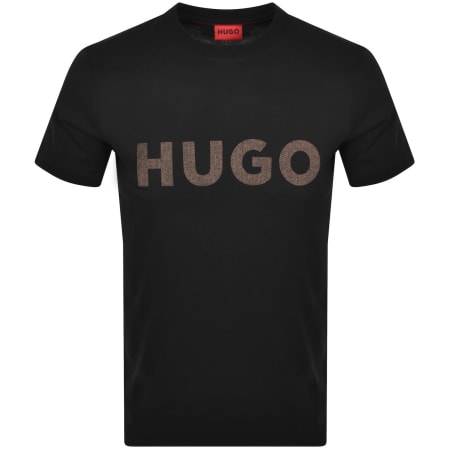 Product Image for HUGO Dulivio Crew Neck T Shirt Black