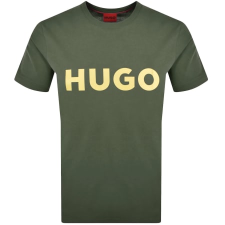 Product Image for HUGO Dulivio Crew Neck T Shirt Green