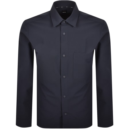 Product Image for BOSS Leo Kent Long Sleeve Shirt Navy
