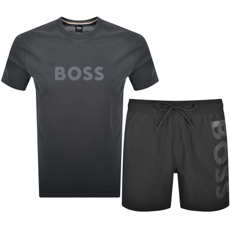 Product Image for BOSS T Shirt And Swim Shorts Set