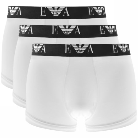 Product Image for Emporio Armani Underwear 3 Pack Boxer Trunks White