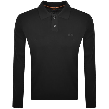 Product Image for BOSS Asac Polo Knit Jumper Black