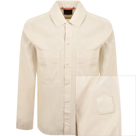 Product Image for BOSS Locky 2 Overshirt Pale Yellow